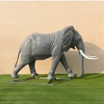 Sculpture d'éléphant pour jardin