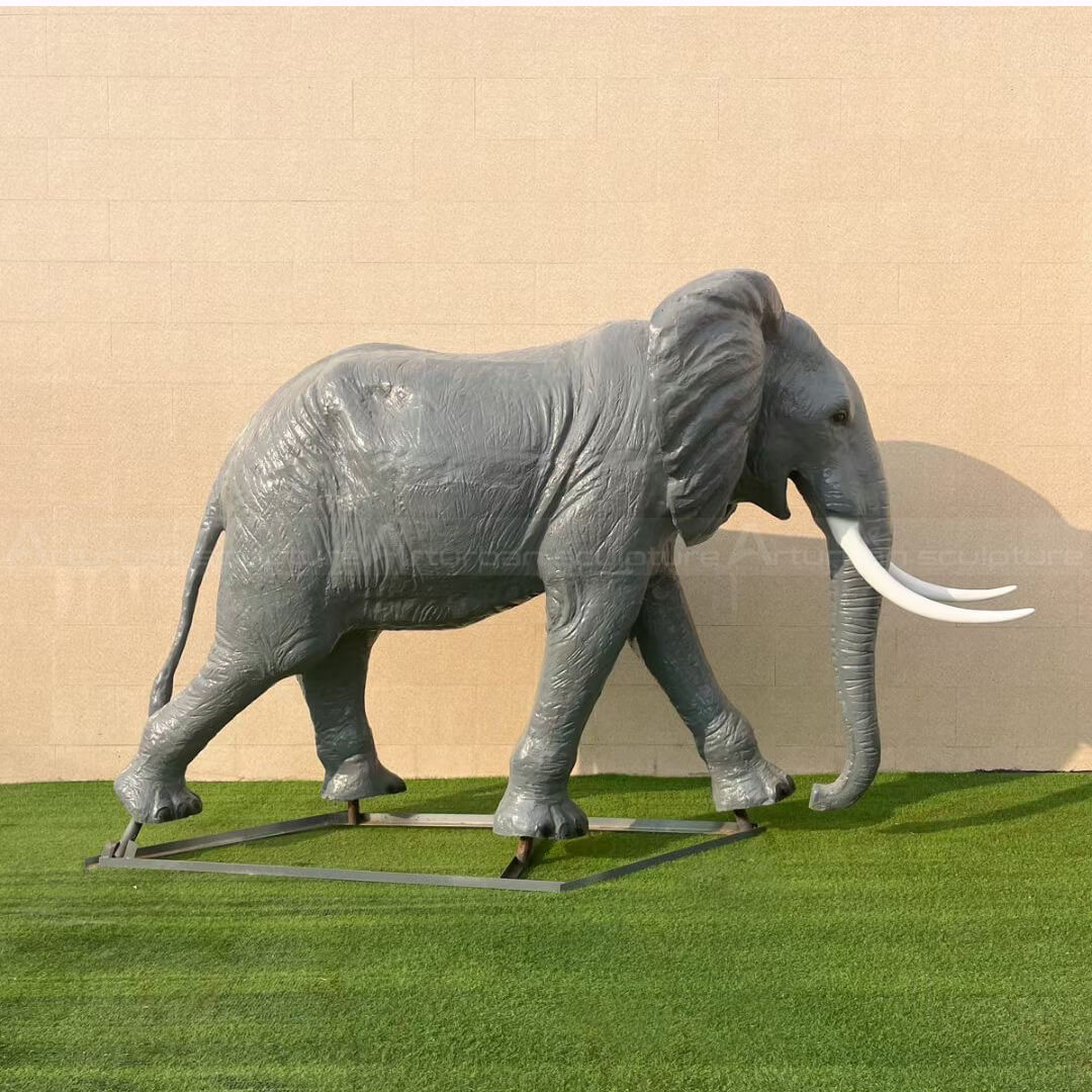 Sculpture d'éléphant pour jardin