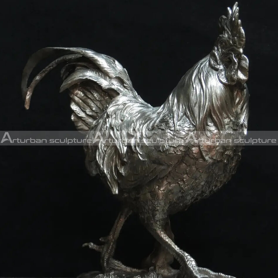 Escultura de Jardim de Galinha de Metal