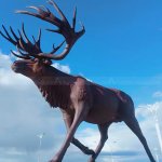 Bronz-Elk-Statue lebensgroß