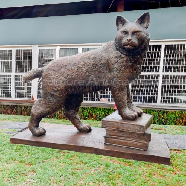 Statua di Lince in Bronzo