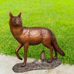 Sculpture de renard roux