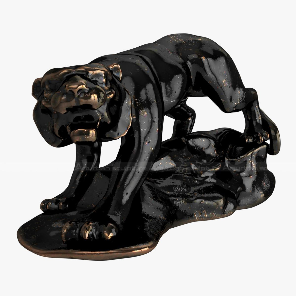 Estátua Animal da Pantera Negra