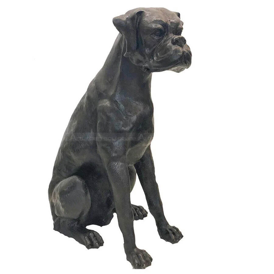 Boxer Hund Skulptur