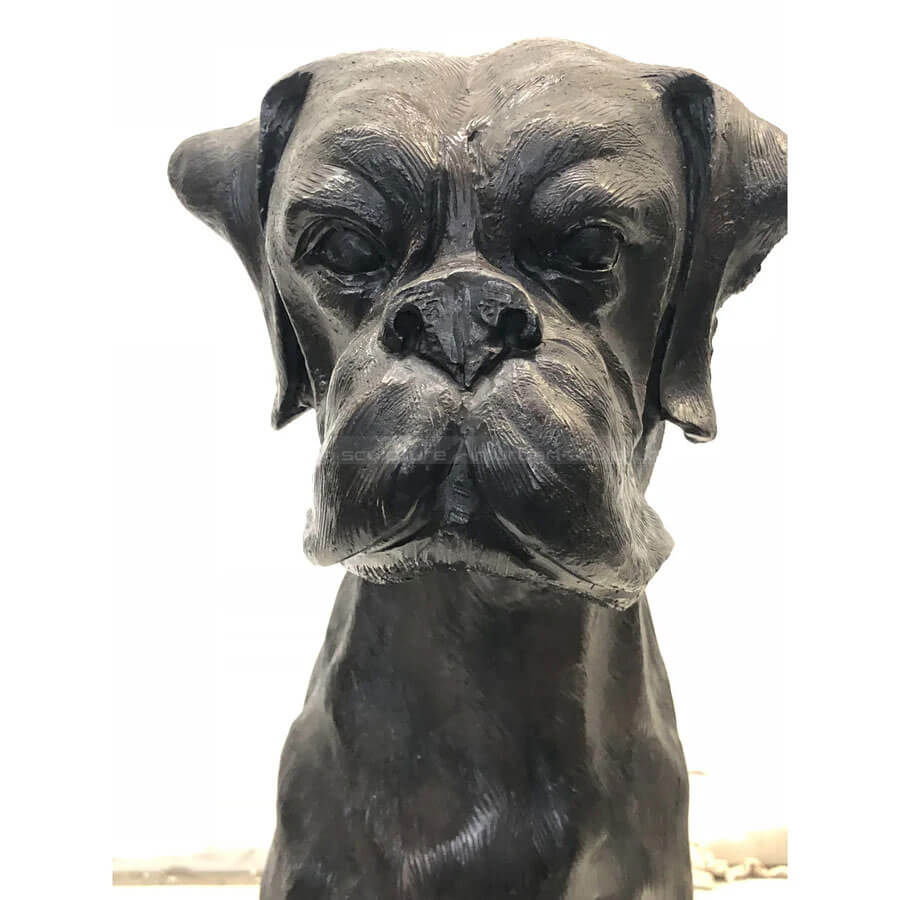 Boxer Hund Skulptur