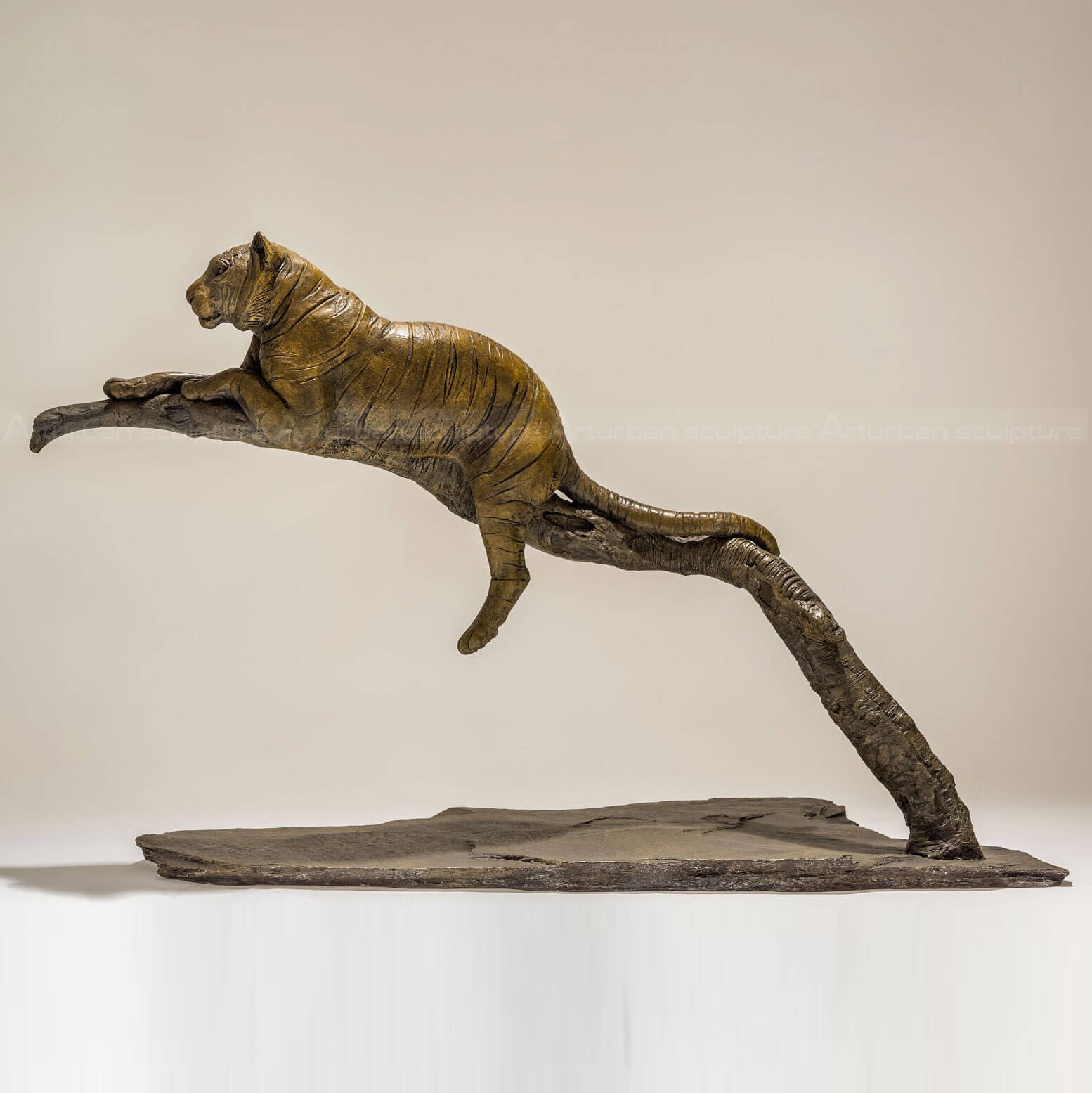 Brass Tiger Figurine