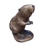 Bronzene Biber-Skulptur