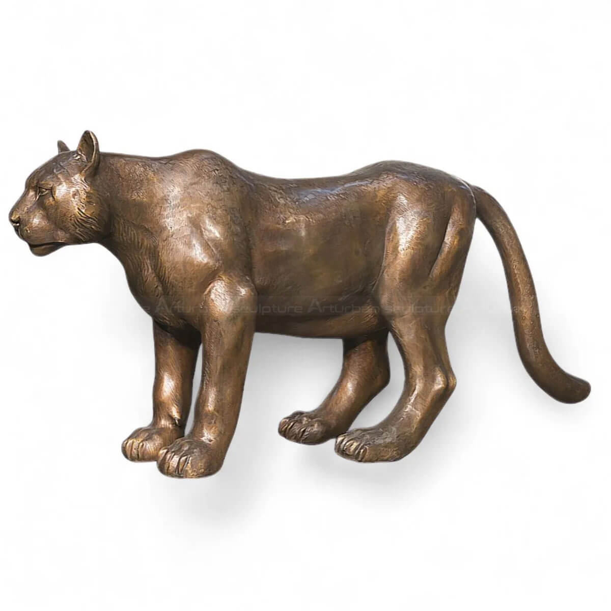Bronze Cougar Statue
