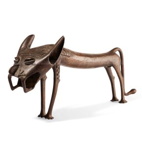 Arte de estatua de león