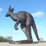 Große Känguru Statue