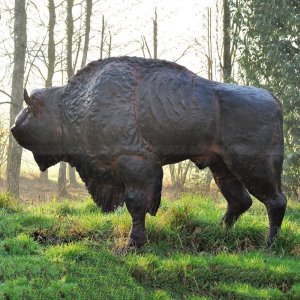 Estatua de Jardín de Bisonte