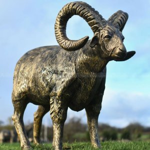 Bronzenes Widder-Skulptur