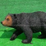 Statue d'ours noir grandeur nature