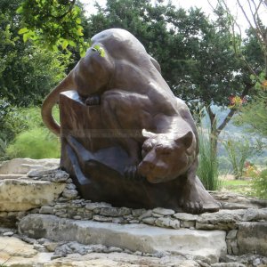 Estátua de Leão-da-montanha em Bronze