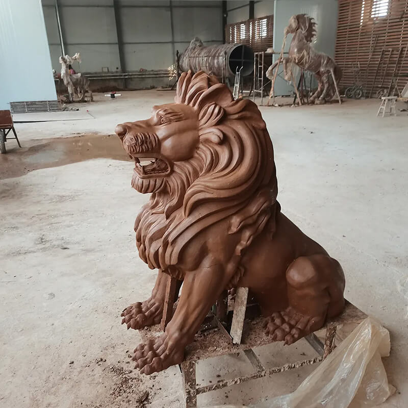 Estatuas de León para Porche