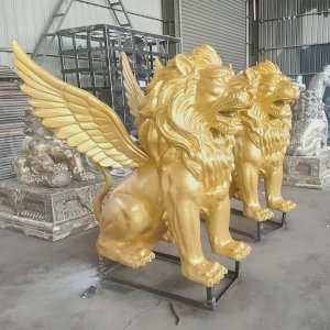 Statua di Leone con Ali