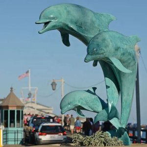 Grandes Estatuas de Delfines en Venta