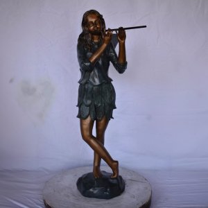 Antique Bronze Fairy Statue