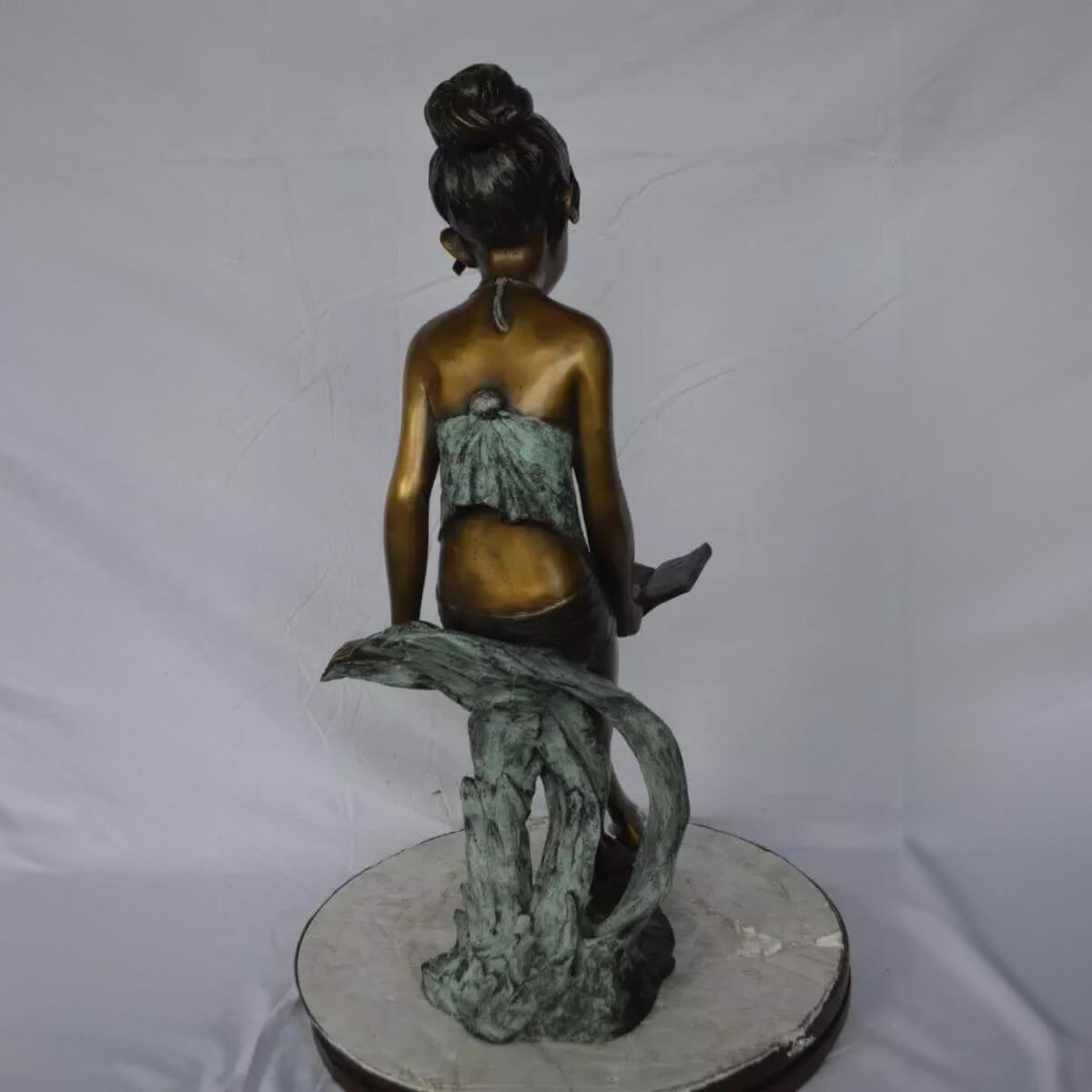 Girl Reading a Book Statue