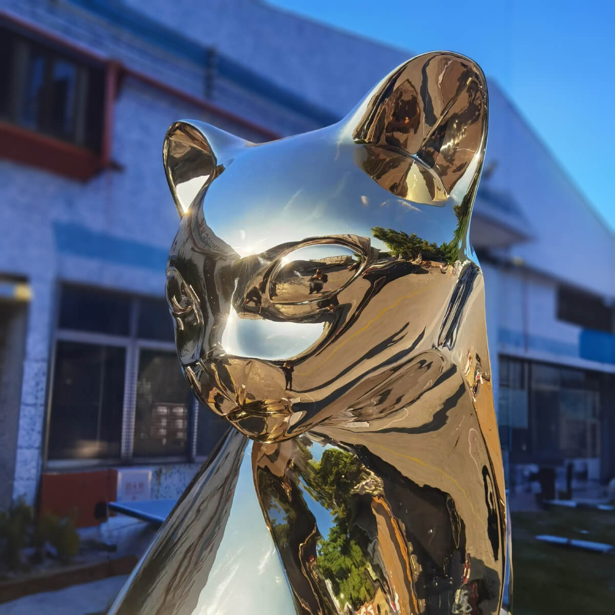 Art Deco Katzen-Skulptur