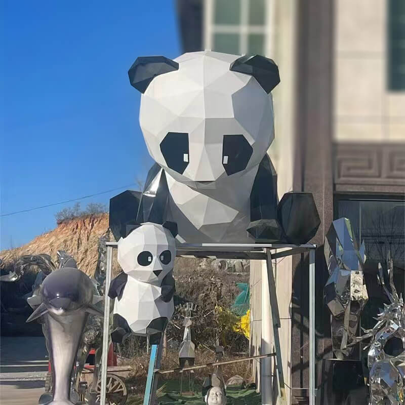 Garten-Panda-Statue