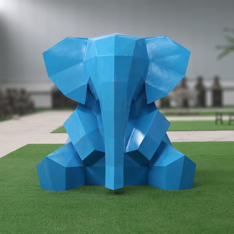 Arte de Elefante de Metal para Jardim