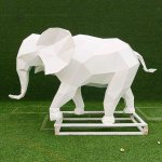 Arte de Jardim Elefante de Metal