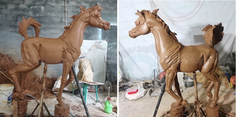 Cavallo Arabo in Bronzo