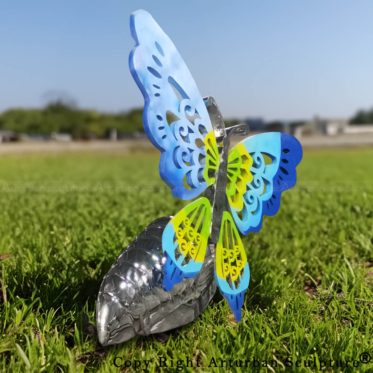 Escultura de Borboleta para Jardim