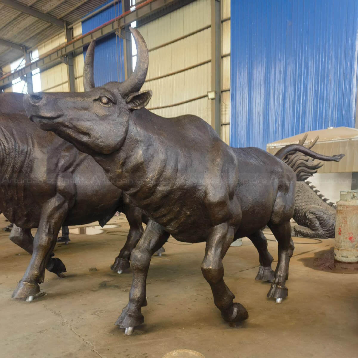 Bronze Bull statue for Sale with standing pose