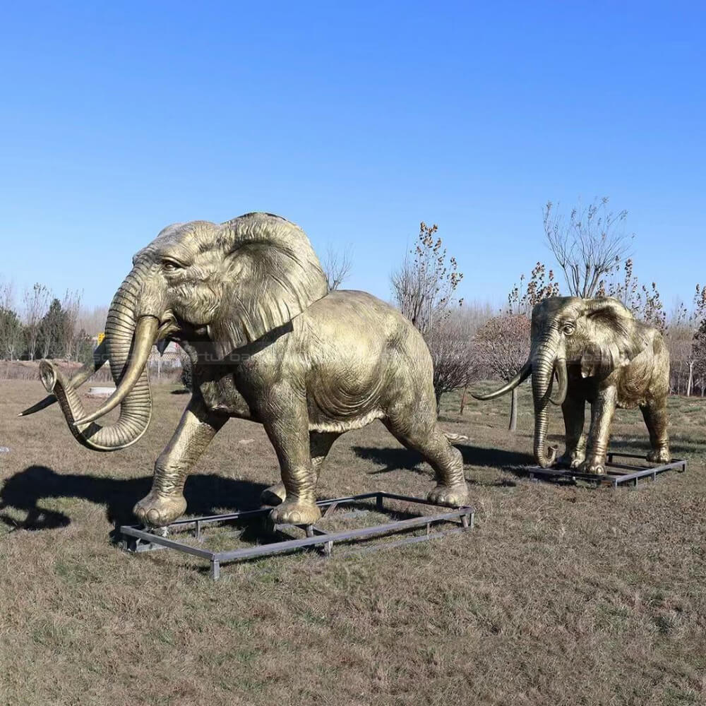 Marching Elephant statue