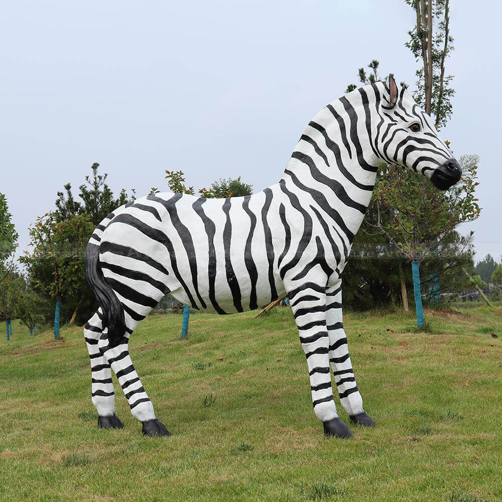 stehendes Zebra Gartenskulptur