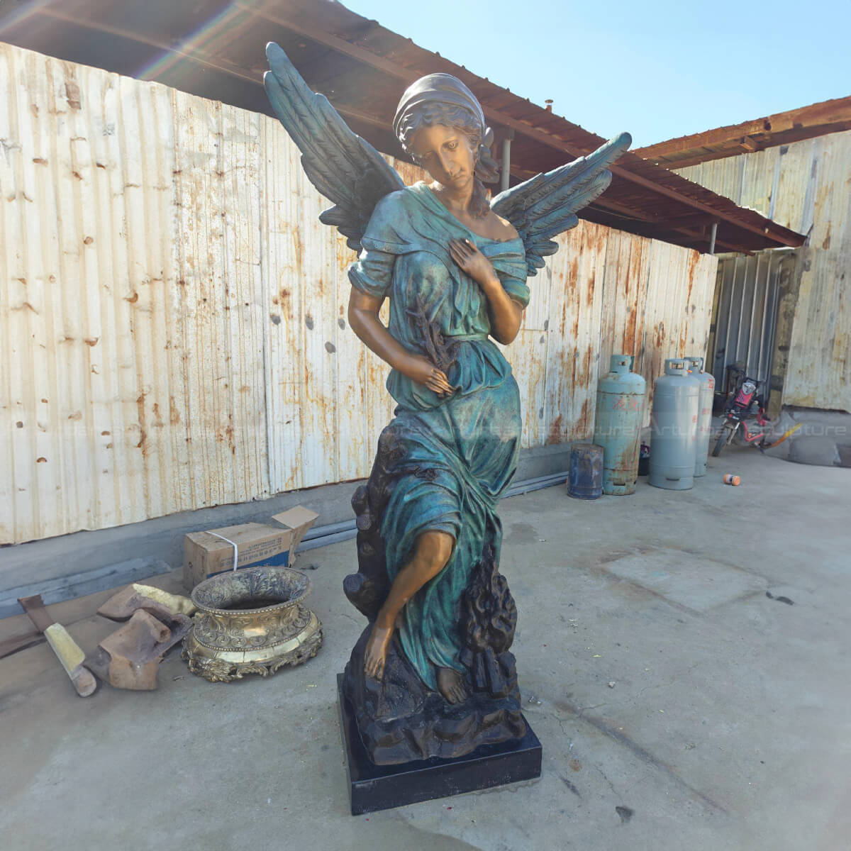 standing Angel Art bronze Sculpture