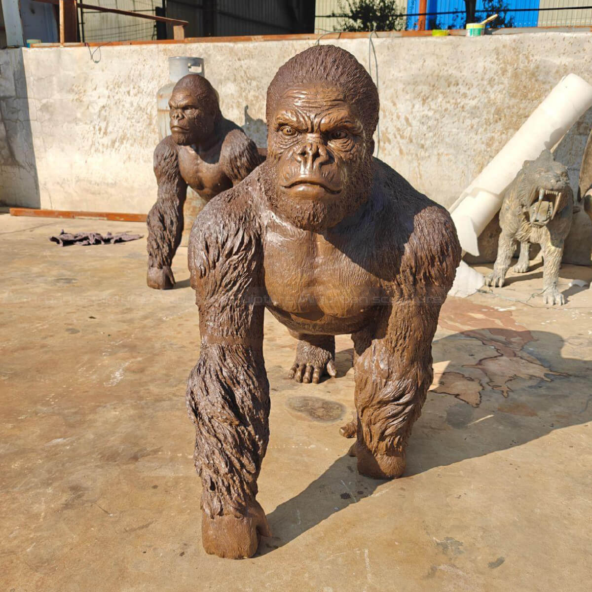 walking Gorilla bronze Statue Life Size