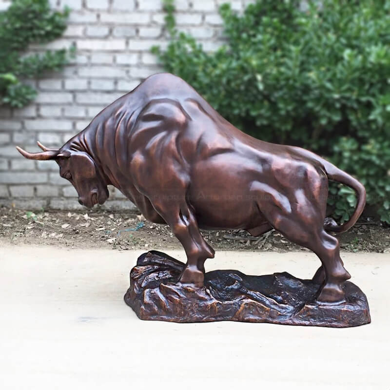 Angry Spanish Bull Statue showing strong back muscles