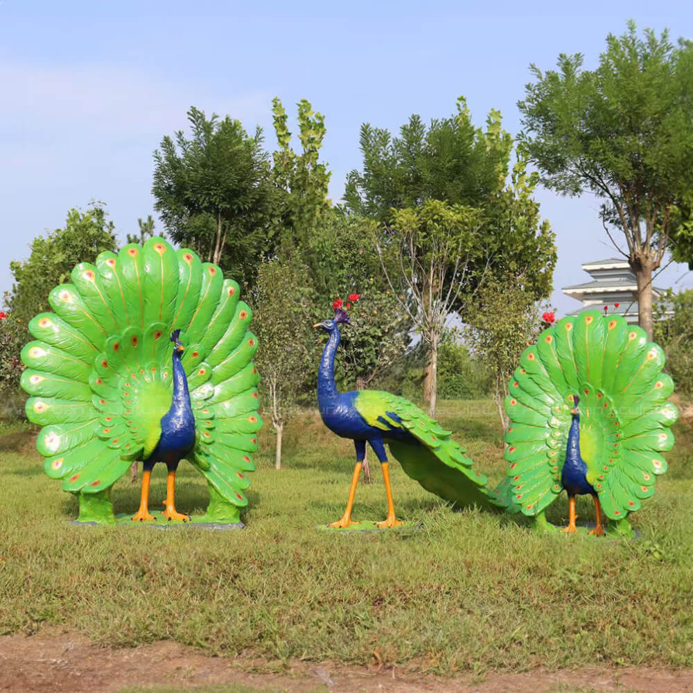 fiberglass Peacock yard Statue