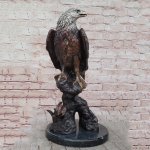 American Eagle Figurine bronze front pose
