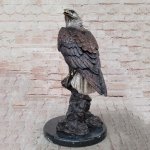 American Eagle Figurine bronze rear angle
