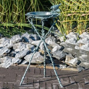 Fuentes de pájaros de bronce en venta soporte de jardín