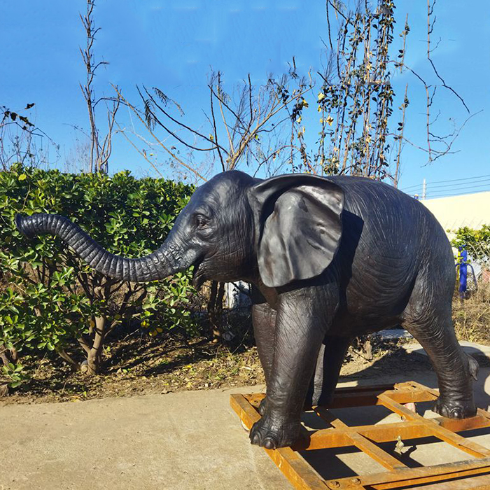 Estatuas de Elefantes para Jardim bronze tromba levantada