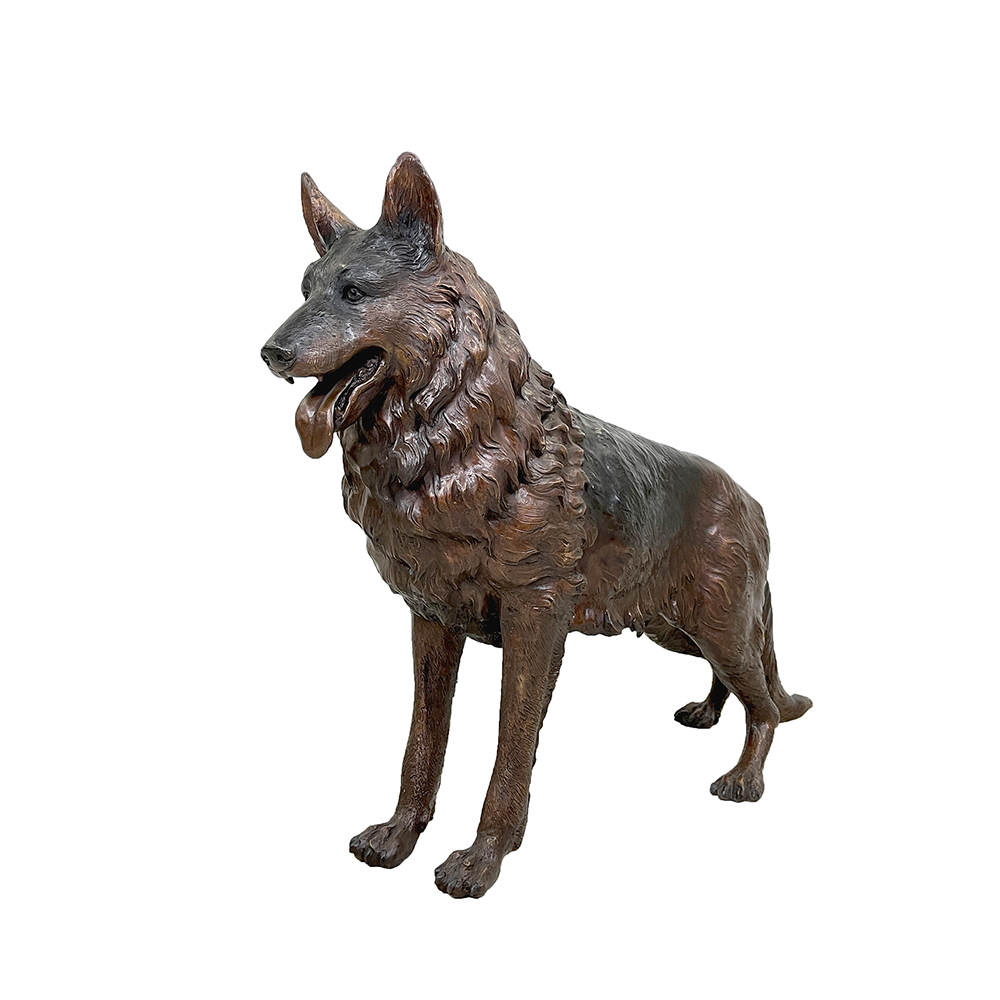 Bronzestatue zum Gedenken an den Deutschen Schäferhund