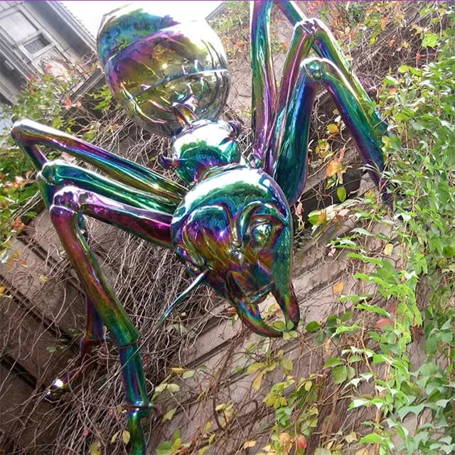 Colorful stainless steel Giant Ant Statue