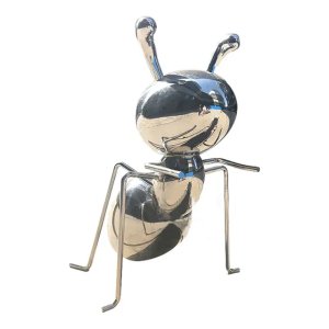 Escultura de Arte de Formiga de aço inoxidável brilhante