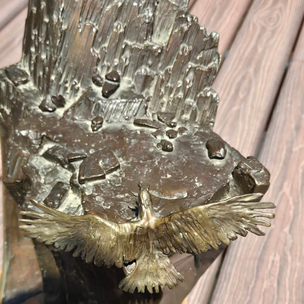 Eagle Bird Sculpture crafted in bronze