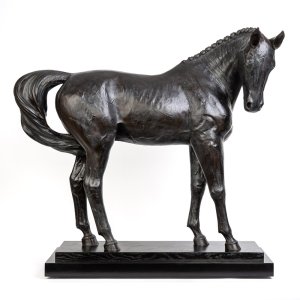 Life Size Bronze Horse Statue of Hanoverian breed