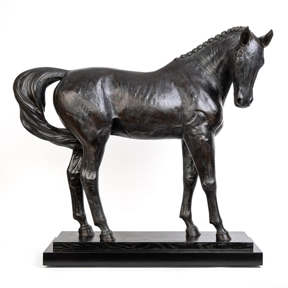 Life Size Bronze Horse Statue of Hanoverian breed