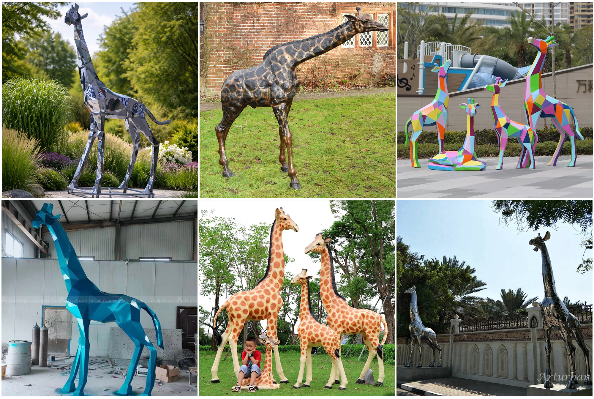 Große Giraffenstatue