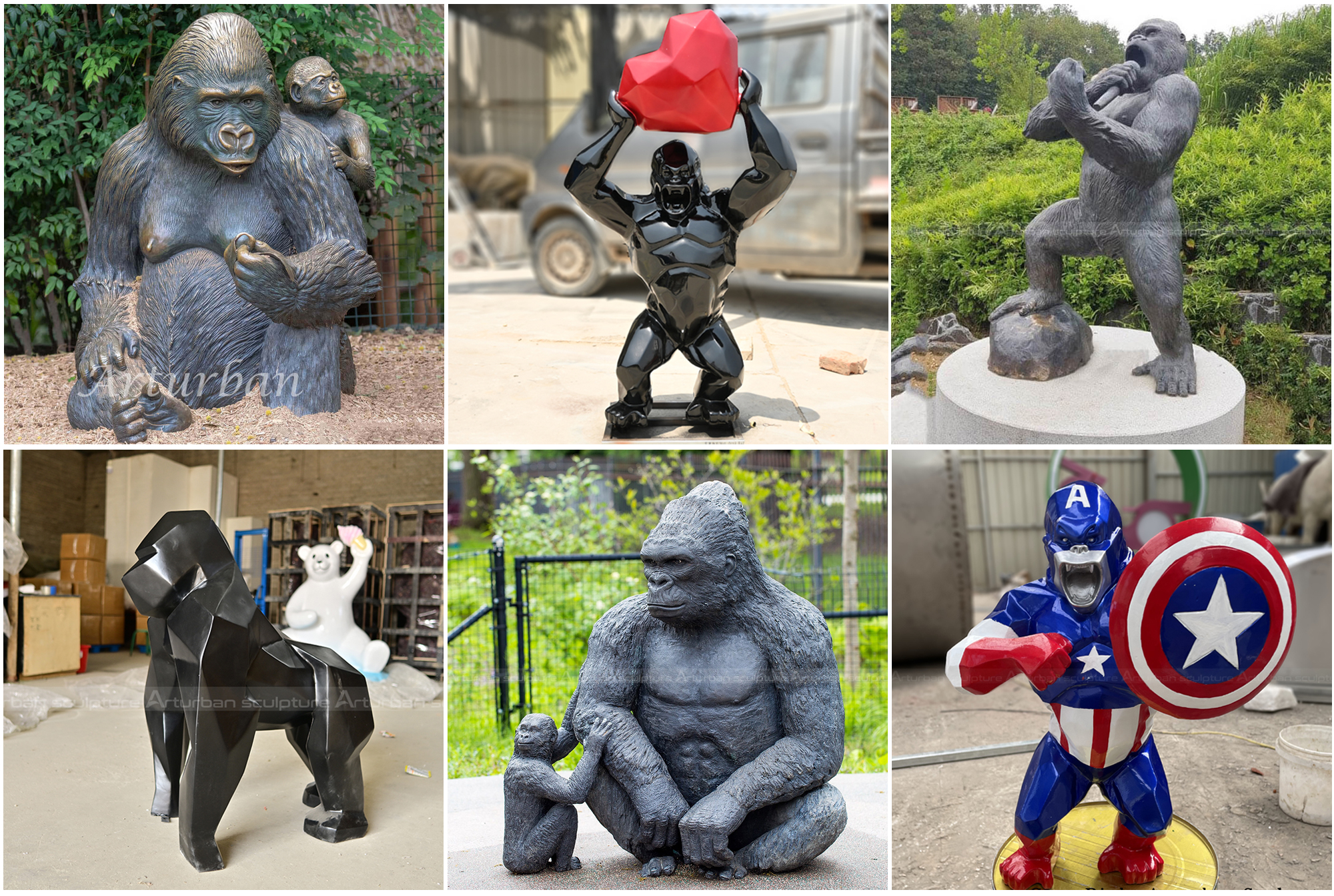 Large Gorilla Statue