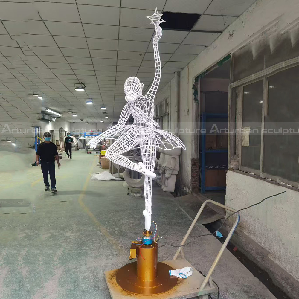 Ballerina Wire Sculpture stainless steel