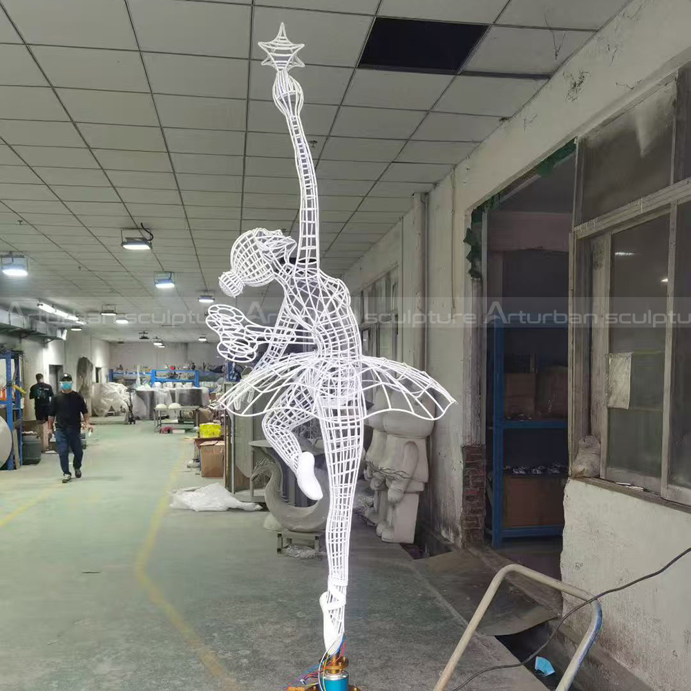 Stainless steel Ballerina Wire Sculpture